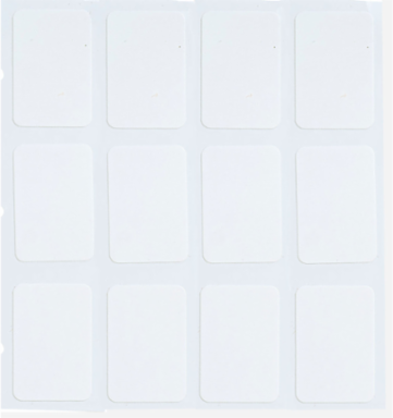 Nylon Cloth Labels, 0.75" H x 0.5" W, Roll of 10000 Labels, White