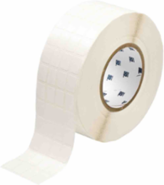Nylon Cloth Labels, 0.75" H x 0.5" W, Roll of 10000 Labels, White