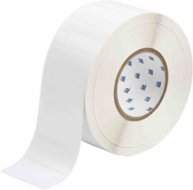 Glossy Polyester Labels, 1.25" H x 2.75" W, Roll of 3000 Labels, White