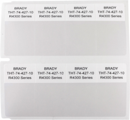 Self-Laminating Vinyl Wire & Cable Labels, 1.437 Inch H x 0.8 Inch W, 5000 Labels per Roll