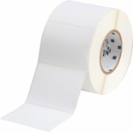 Textured Surface Polyester Labels, 3" H x 4" W, Roll of 1000 Labels, White