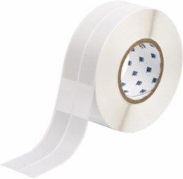 Self-laminating Vinyl Labels, 6 in H x 1 in W Clear/White Roll of 1000