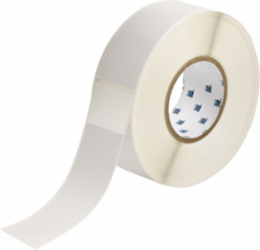 Self-laminating Vinyl Labels, 7 in H x 2 in W Clear/White Roll of 500