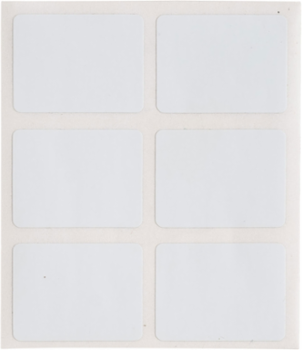 Repositionable Vinyl Cloth labels, 0.75" H x 0.5" W, Roll of 5000 Labels