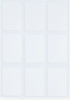 Repositionable Vinyl Cloth labels, 1.437" H x 1" W, Roll of 5000 Labels
