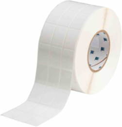 Repositionable Vinyl Cloth labels, 1.437" H x 1" W, Roll of 5000 Labels