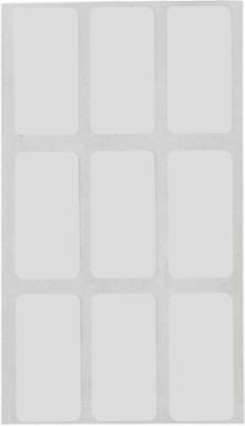 Repositionable Vinyl Cloth labels, 1.437" H x 0.8" W, 5000 Labels