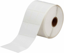 Repositionable Vinyl Cloth labels, 1.437" H x 0.8" W, 5000 Labels