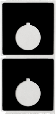 Foam Backed Raised Panel Labels, 1.8" H x 1.8" W, Black, Roll of 500 Labels