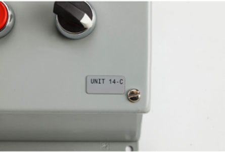 Foam Backed Raised Panel Labels, 0.49" H x 1.06" W, Silver, Roll of 500 Labels