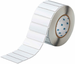 Foam Backed Raised Panel Labels, 1" H x 3" W, White, Roll of 500 Labels