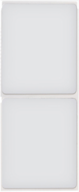 Foam Backed Raised Panel Labels, 3.5" H x 3" W, White, Pack of 2 Rolls