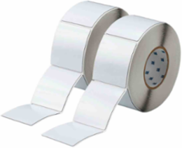 Foam Backed Raised Panel Labels, 3.5" H x 3" W, White, Pack of 2 Rolls