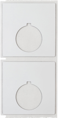 Foam Backed Raised Panel Labels, 1.9" H x 1.2" W, White, Roll of 250 Labels