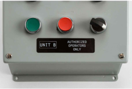 Foam Backed Raised Panel Labels, 1" H x 4" W, White, Roll of 250 Labels