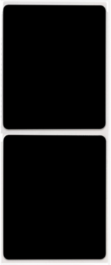 Foam Backed Raised Panel Labels, 3.5" H x 3" W, Black, Roll of 250 Labels