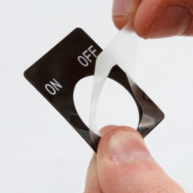 Clear Overlaminate For Labels, 1.5" H x 1.2" W, Roll of 1000 Labels