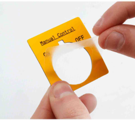 Clear Polyester Overlaminate Labels, 1.9" H x 1.2" W, Roll of 1000 Labels