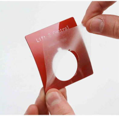 Clear Polyester Overlaminate Labels, 2.4" H x 2.4" W, Roll of 1000 Labels