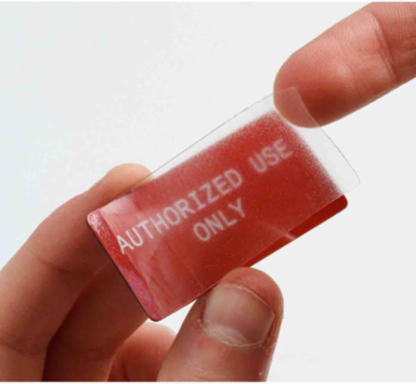 Clear Polyester Overlaminate Labels, 1" H x 2" W, Roll of 1000 Labels
