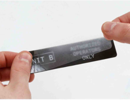 Clear Polyester Overlaminate Labels, 1" H x 4" W, Roll of 1000 Labels
