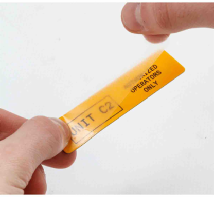 Clear Polyester Overlaminate Labels, 0.75" H x 3" W, Roll of 1000 Labels