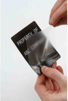 Clear Polyester Overlaminate Labels, 2.5" H x 3" W, Roll of 1000 Labels