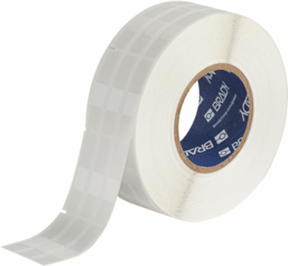 Rotating Vinyl Wire Labels 1.75 in H x 0.5 in W Vinyl White/Translucent 3000 /RL