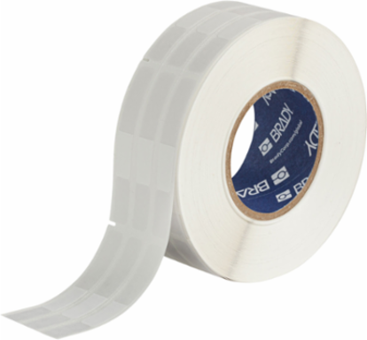 Rotating Vinyl Wire Labels 2.75 in H x 0.5 in W Vinyl White/Translucent 3000 /RL