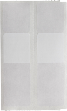 Rotating Vinyl Wire Labels 2.75 in H x 1 in W Vinyl White/Translucent 1500 /RL