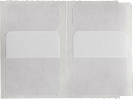 Rotating Vinyl Wire Labels 1.2 in H x 1 in W Vinyl White/Translucent 3500 /RL