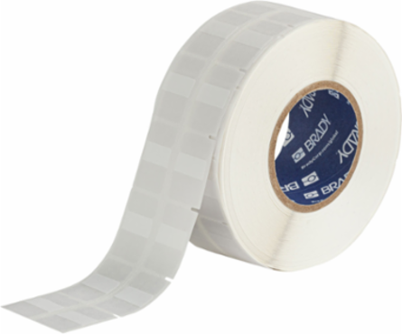 Rotating Vinyl Wire Labels 1.2 in H x 1 in W Vinyl White/Translucent 3500 /RL