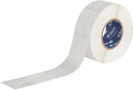 Rotating Vinyl Wire Labels 6.5 in H x 1 in W Vinyl White/Translucent 700 /RL