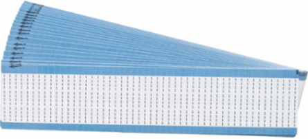 Miniature Wire Marker Cards - Low-Profile Vinyl-Coated Polyester, Legend 1
