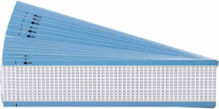 Miniature Wire Marker Cards - Low-Profile Vinyl-Coated Polyester, Legend 11