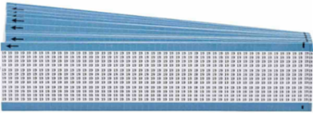 Miniature Wire Marker Cards - Low-Profile Vinyl-Coated Polyester, Legend 19