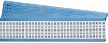 Miniature Wire Marker Cards - Low-Profile Vinyl-Coated Polyester, Legend 32