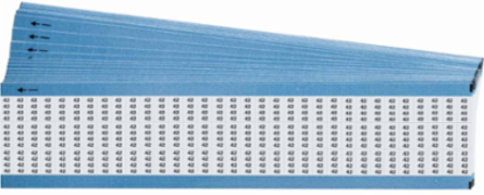 Miniature Wire Marker Cards - Low-Profile Vinyl-Coated Polyester, Legend 42