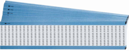 Miniature Wire Marker Cards - Low-Profile Vinyl-Coated Polyester, Legend 47