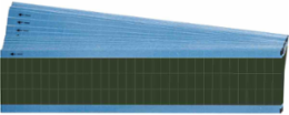 NEMA Color Wire Markers, 0.5" H, Pack of 25 Cards, Dark Green