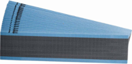 NEMA Color Wire Markers, 0.5" H, Pack of 25 Cards, Gray