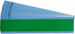 NEMA Color Wire Markers, 0.5" H, Pack of 25 Cards, Light Green