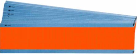 NEMA Color Wire Markers, 0.5" H, Pack of 25 Cards, Orange