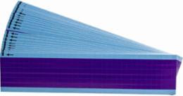 NEMA Color Wire Markers, 0.5" H, Pack of 25 Cards, Purple