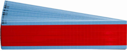 NEMA Color Wire Markers, 0.5" H, Pack of 25 Cards, Red