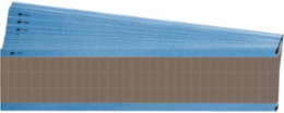NEMA Color Wire Markers, 0.5" H, Pack of 25 Cards, Tan