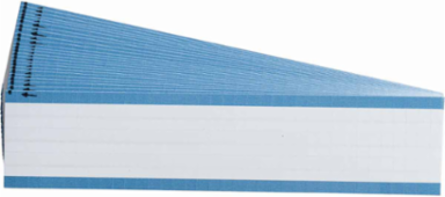 NEMA Color Wire Markers, 0.5" H, Pack of 25 Cards, White