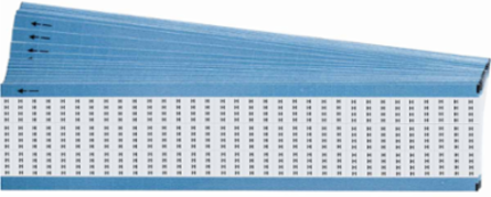 Miniature Wire Marker Cards - Low-Profile Vinyl-Coated Polyester, Legend H
