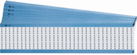 Miniature Wire Marker Cards - Low-Profile Vinyl-Coated Polyester, Legend R