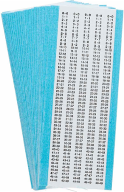 Micro Wire Markers - Low-Profile Vinyl-Coated Polyester, Legend 0 to 49